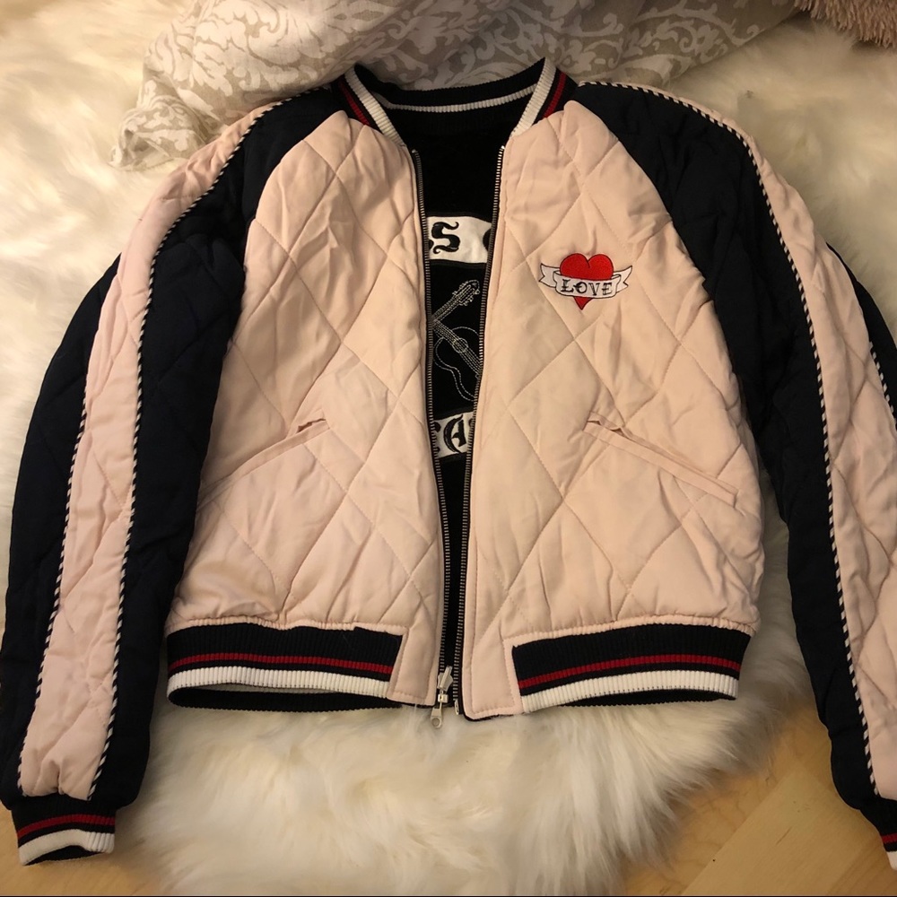 Sandro Phedre Velvet Bomber Jacket